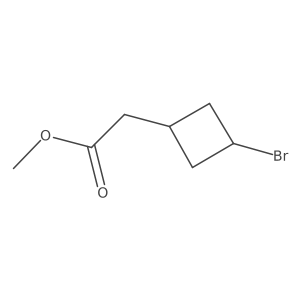 Methyl 2-(3-bromocyclobutyl)acetate Structure