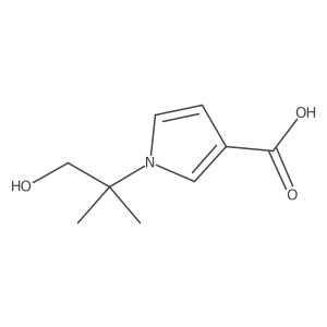 1-(1-hydroxy-2-methylpropan-2-yl)-1H-pyrrole-3-carboxylic acid Structure