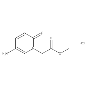 Methyl 2-(5-amino-2-oxo-1,2-dihydropyridin-1-yl)acetate hydrochloride结构式