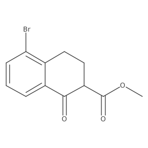 Methyl 5-bromo-1-oxo-1,2,3,4-tetrahydronaphthalene-2-carboxylate Structure