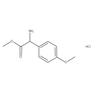 methyl(2S)-2-amino-2-(4-methoxyphenyl)acetatehydrochloride Structure