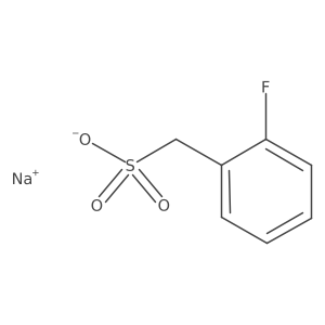 Sodium (2-fluorophenyl)methanesulfonate结构式
