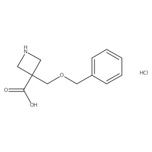 3-(Phenylmethoxymethyl)azetidine-3-carboxylic acid;hydrochloride Structure