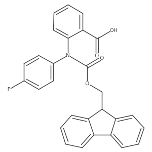 2-({[(9H-fluoren-9-yl)methoxy]carbonyl}(4-fluorophenyl)amino)benzoic acid Structure