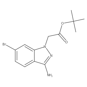 tert-butyl 2-(3-amino-6-bromo-1H-indazol-1-yl)acetate Structure