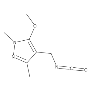 4-(isocyanatomethyl)-5-methoxy-1,3-dimethyl-1H-pyrazole Structure