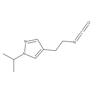 4-(2-isocyanatoethyl)-1-(propan-2-yl)-1H-pyrazole Structure