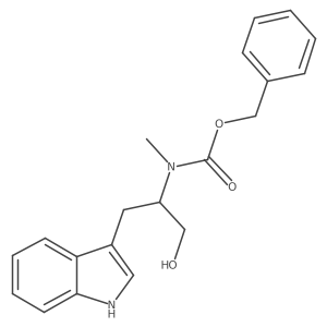 benzyl N-[1-hydroxy-3-(1H-indol-3-yl)propan-2-yl]-N-methylcarbamate Structure