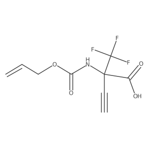 2-{[(Prop-2-en-1-yloxy)carbonyl]amino}-2-(trifluoromethyl)but-3-ynoic acid结构式