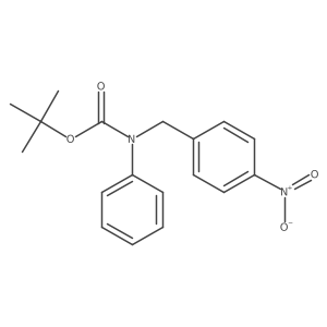 tert-butyl N-[(4-nitrophenyl)methyl]-N-phenylcarbamate结构式