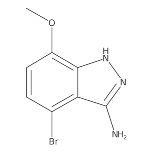 4-Bromo-7-(methoxy-D3)-1H-indazol-3-amine结构式