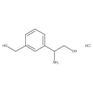 (R)-2-Amino-2-(3-(hydroxymethyl)phenyl)ethan-1-OL hydrochloride Structure