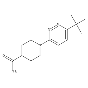 1-(6-Tert-butylpyridazin-3-yl)piperidine-4-carboxamide Structure