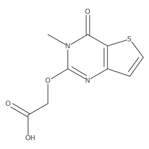 2-({3-methyl-4-oxo-3H,4H-thieno[3,2-d]pyrimidin-2-yl}oxy)acetic acid Structure