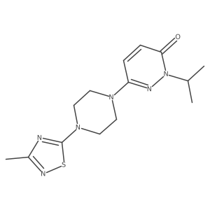 6-[4-(3-Methyl-1,2,4-thiadiazol-5-yl)piperazin-1-yl]-2-(propan-2-yl)-2,3-dihydropyridazin-3-one结构式