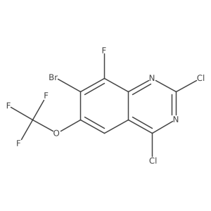 7-Bromo-2,4-dichloro-8-fluoro-6-(trifluoromethoxy)quinazoline结构式