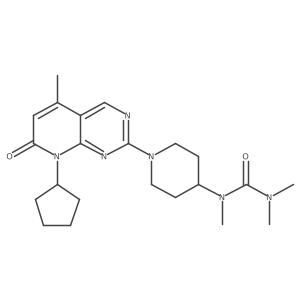 1-(1-{8-cyclopentyl-5-methyl-7-oxo-7H,8H-pyrido[2,3-d]pyrimidin-2-yl}piperidin-4-yl)-1,3,3-trimethylurea结构式