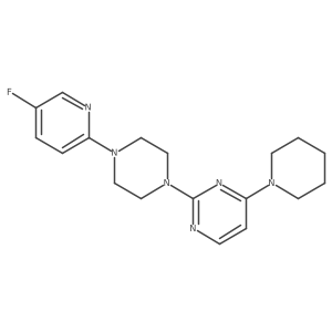 2-[4-(5-Fluoropyridin-2-yl)piperazin-1-yl]-4-(piperidin-1-yl)pyrimidine Structure