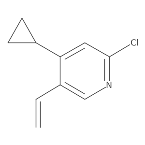 2-Chloro-4-cyclopropyl-5-vinylpyridine结构式