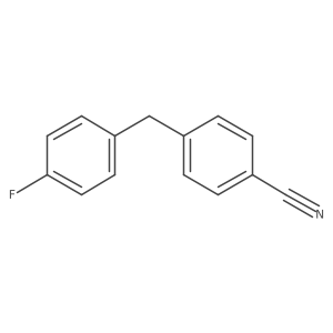 4-(4-Fluorobenzyl)benzonitrile结构式