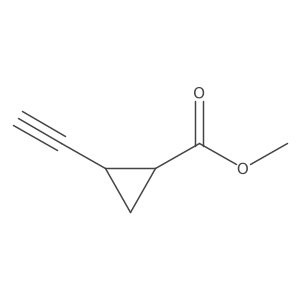 Methyl trans-2-ethynylcyclopropane-1-carboxylate结构式