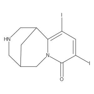 (1R,5S)-1,2,3,4,5,6-Hexahydro-9,11-diiodo-1,5-methano-8H-pyrido[1,2-a][1,5]diazocin-8-one Structure