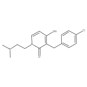 3-(4-chlorobenzyl)-1-[2-(dimethylamino)ethyl]-4-hydroxy-2(1H)-pyridinone Structure