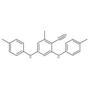 4-Methyl-2,6-bis-toluylaminonicotinonitrile Structure