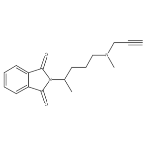 2-[1-Methyl-4-(methyl-2-propyn-1-ylamino)butyl]-1H-isoindole-1,3(2H)-dione结构式
