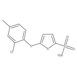 2-Thiophenesulfonamide,5-[(2-chloro-4-methylphenyl)thio]-结构式