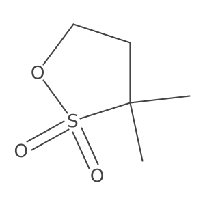 3,3-Dimethyloxathiolane 2,2-dioxide Structure