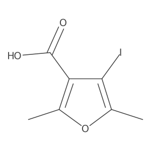 4-Iodo-2,5-dimethylfuran-3-carboxylic acid结构式