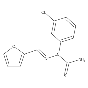1-(3-Chlorophenyl)-2-(furan-2-ylmethylene)hydrazinecarbothioamide Structure