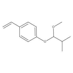 1-Ethenyl-4-(1-methoxy-2-methylpropoxy)benzene Structure