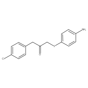 1-[(4-Aminophenyl)sulfanyl]-3-(4-chlorophenyl)acetone结构式