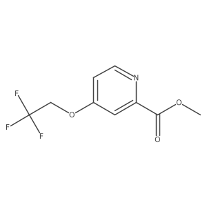 4-(2,2,2-Trifluoro-ethoxy)-pyridine-2-carboxylic acid methyl ester结构式