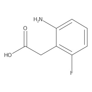 2-(2-Amino-6-fluorophenyl)acetic acid structure