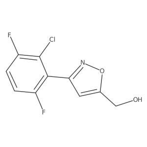 [3-(2-Chloro-3,6-difluorophenyl)isoxazol-5-yl]methanol Structure