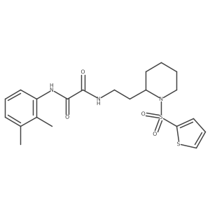N1-(2,3-dimethylphenyl)-N2-(2-(1-(thiophen-2-ylsulfonyl)piperidin-2-yl)ethyl)oxalamide结构式