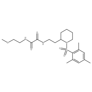 N1-(2-(1-(mesitylsulfonyl)piperidin-2-yl)ethyl)-N2-(2-methoxyethyl)oxalamide Structure