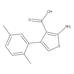 2-Amino-4-(2,5-dimethylphenyl)thiophene-3-carboxylic acid Structure