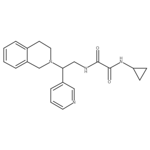 N-cyclopropyl-N'-[2-(pyridin-3-yl)-2-(1,2,3,4-tetrahydroisoquinolin-2-yl)ethyl]ethanediamide Structure