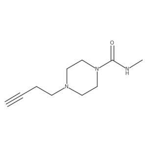 4-(but-3-ynyl)-N-methylpiperazine-1-carboxamide Structure