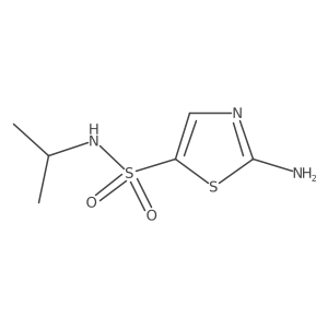 2-amino-N-isopropylthiazole-5-sulfonamide结构式