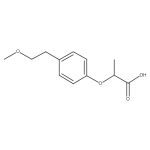 2-[4-(2-Methoxyethyl)phenoxy]propanoic acid结构式