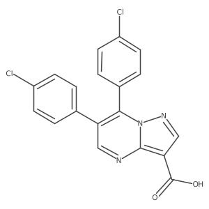 6,7-Bis(4-chlorophenyl)pyrazolo[1,5-a]pyrimidine-3-carboxylic acid Structure