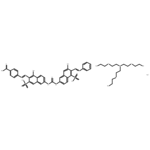 Sodium;2-[2-[bis[2-(2-hydroxyethoxy)ethyl]amino]ethoxy]ethanol;4-[[1-hydroxy-6-[(7-hydroxy-6-phenyldiazenyl-5-sulfonaphthalen-2-yl)carbamoylamino]-3-sulfonaphthalen-2-yl]diazenyl]benzoic acid Structure