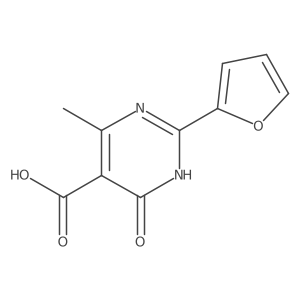 2-(Furan-2-yl)-4-methyl-6-oxo-1,6-dihydropyrimidine-5-carboxylic acid Structure