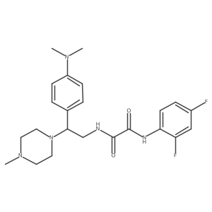 N-(2,4-difluorophenyl)-N'-{2-[4-(dimethylamino)phenyl]-2-(4-methylpiperazin-1-yl)ethyl}ethanediamide Structure