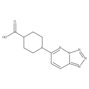 1-{[1,2,3,4]Tetrazolo[1,5-b]pyridazin-6-yl}piperidine-4-carboxylic acid结构式